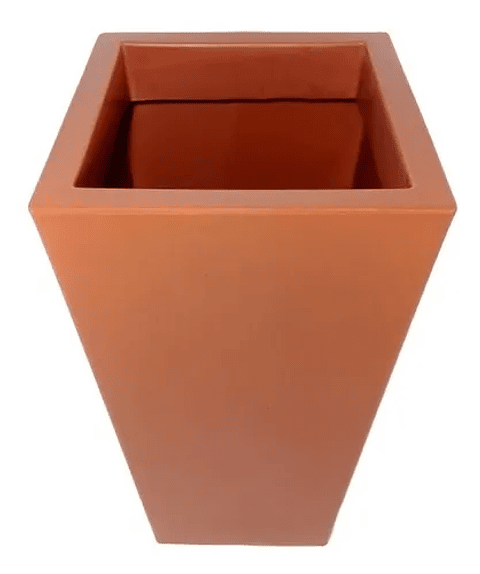 Maceta De Plantas Plástica Gemello Lisa 26cm x26cm x50cm Alto