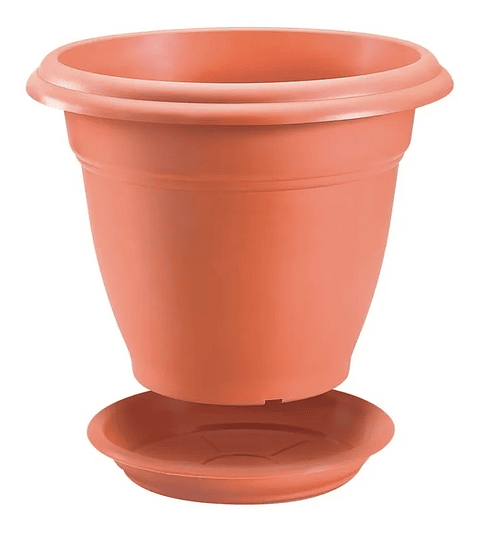 Maceta Clásica Plástica Plantas Más Plato x60cm Diámetro 47cm Alto