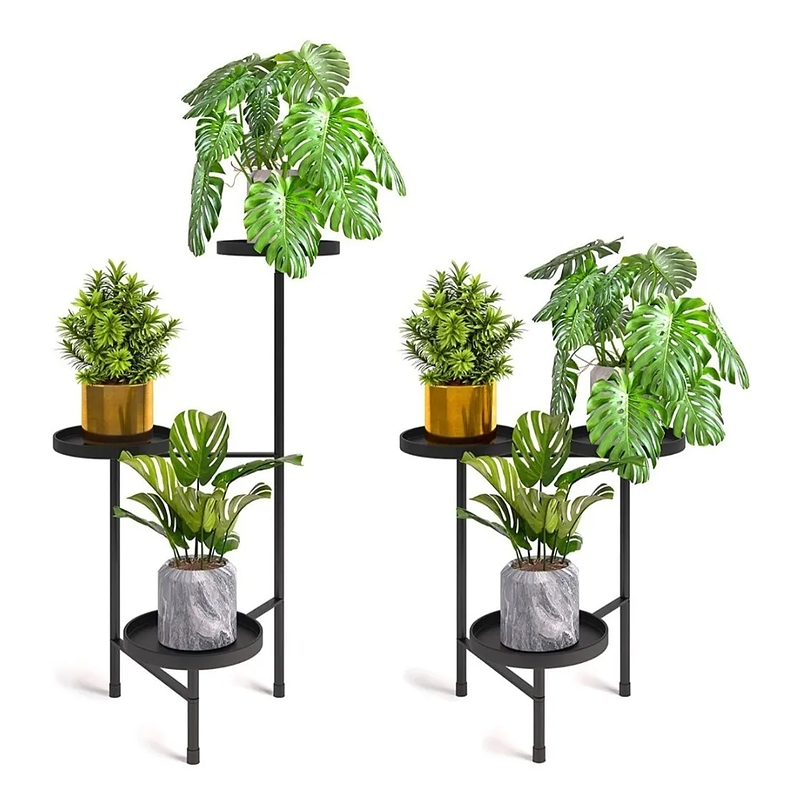 Soporte De Macetas Plantas Metálico Multiposición 3 Niveles 1