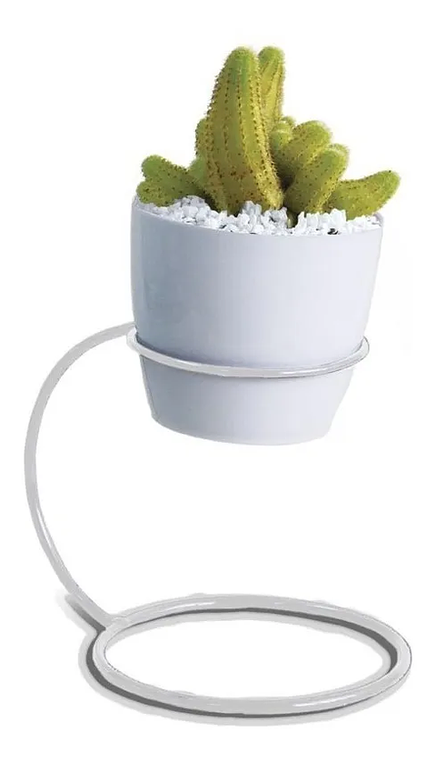 Soporte Matera Maceta Decorativo Redondo Coru 10,5 centímetros Alto