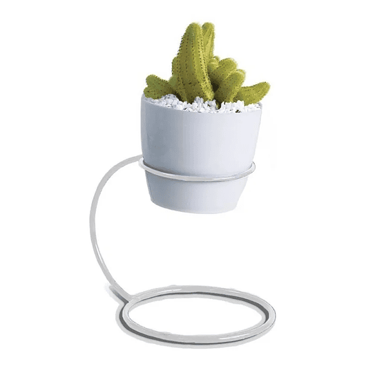 Soporte Matera Maceta Decorativo Redondo Coru 10,5 centímetros Alto 1