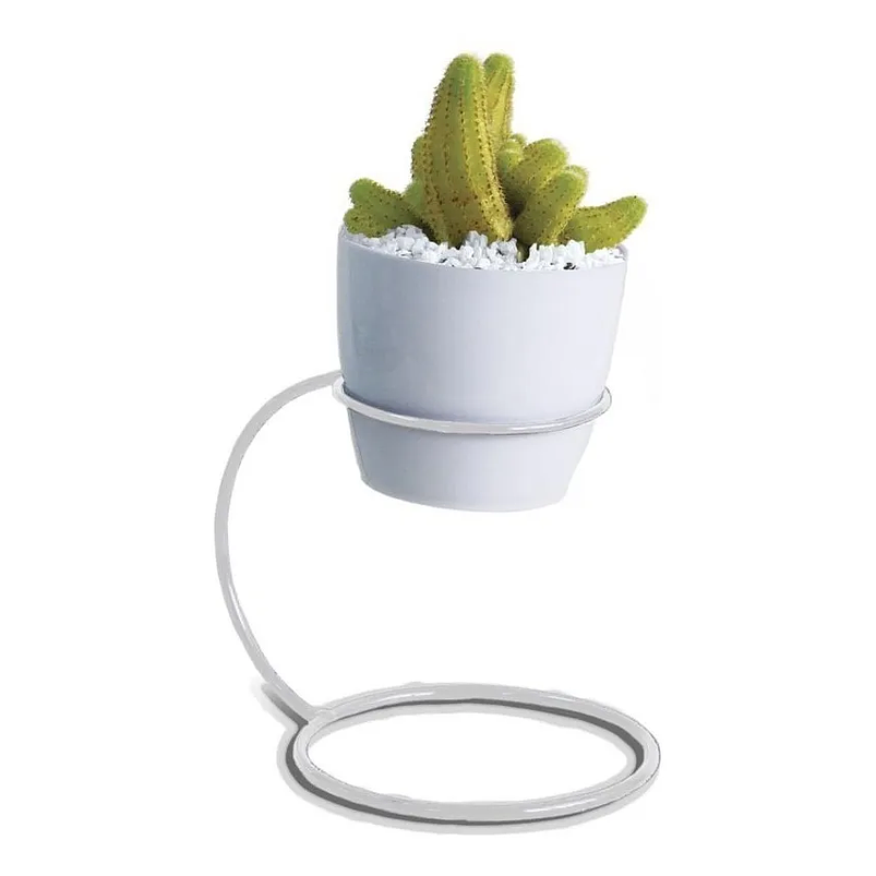 Soporte Matera Maceta Decorativo Redondo Coru 10,5 centímetros Alto 1