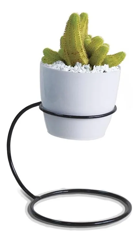 Soporte Matera Maceta Decorativo Redondo Coru 10,5 centímetros Alto