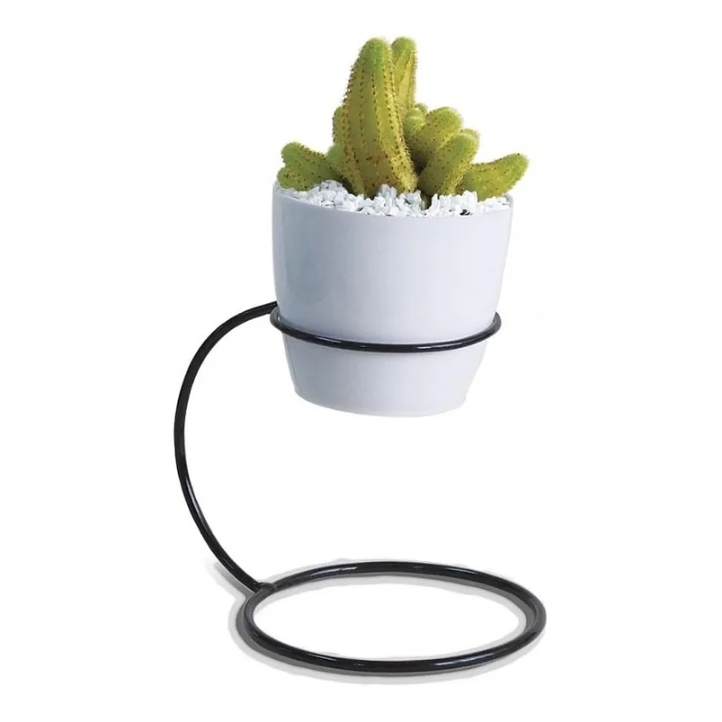 Soporte Matera Maceta Decorativo Redondo Coru 10,5 centímetros Alto 2