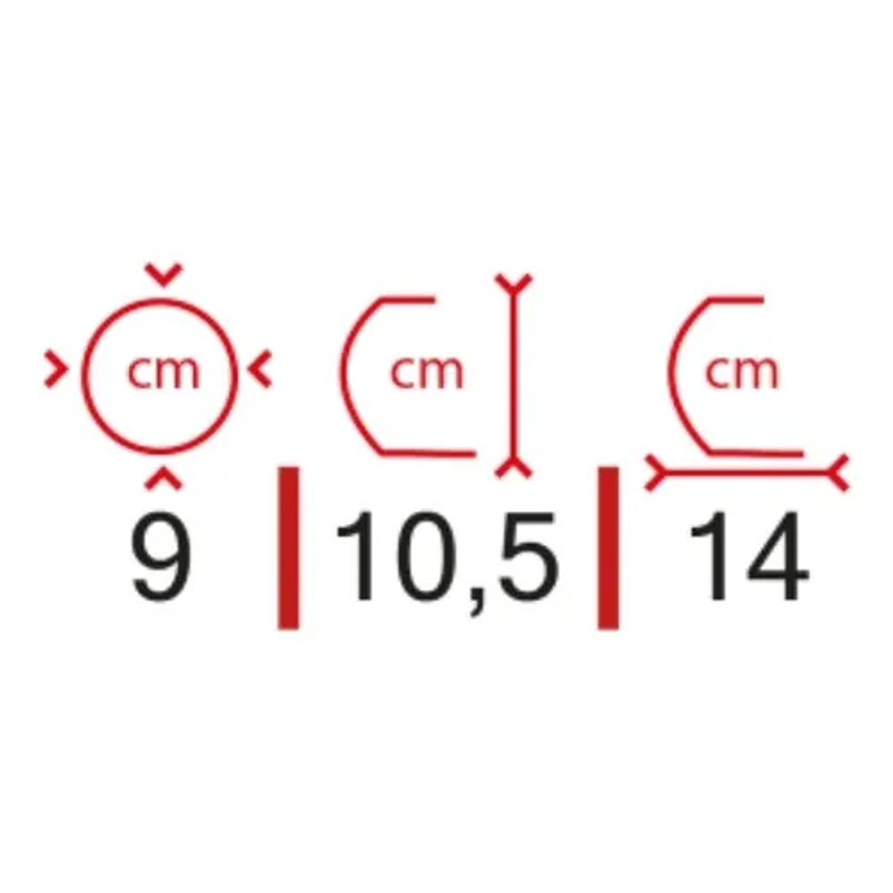 Soporte Matera Maceta Decorativo Redondo Coru 10,5 centímetros Alto 4