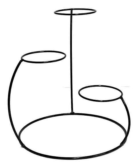 Soporte Para Maceta x3 Puestos(9cm) Redondo 26 centímetros Alto Barú