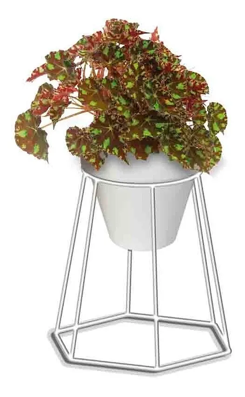 Soporte Maceta Decorativo Redondo 18,5cms Alto x13cm Diámetro 