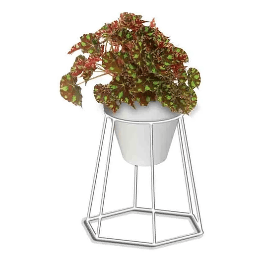 Soporte Maceta Decorativo Redondo 18,5cms Alto x13cm Diámetro  1