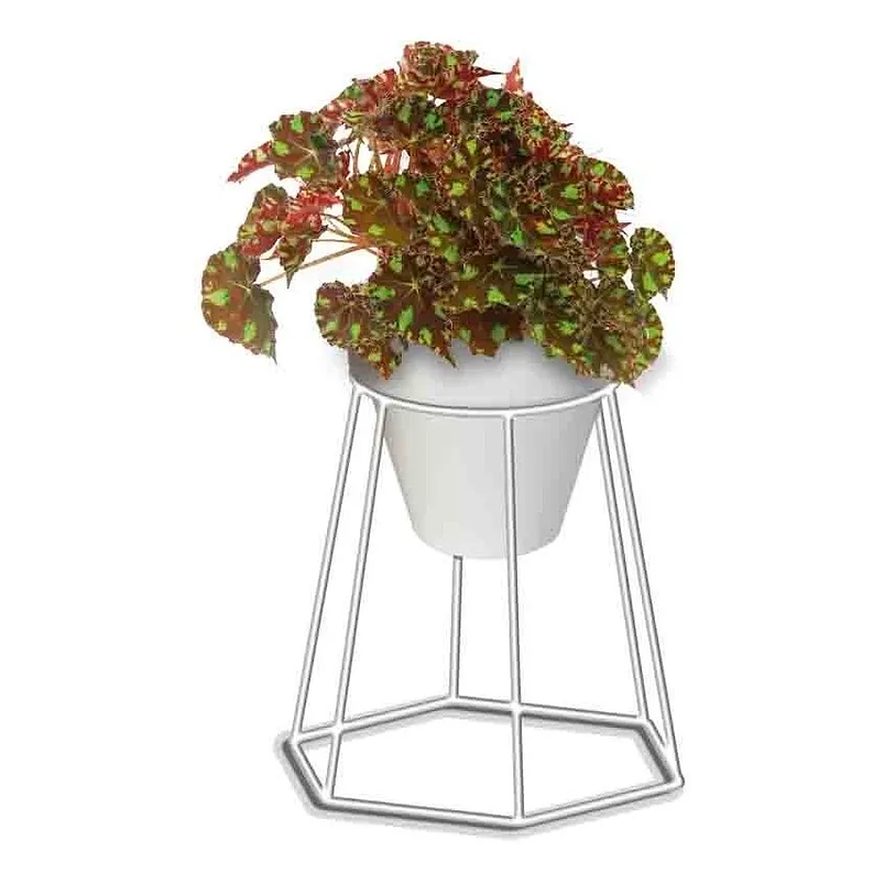 Soporte Maceta Decorativo Redondo 18,5cms Alto x13cm Diámetro  1