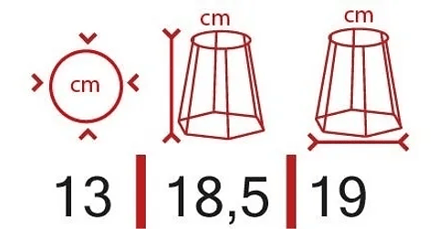 Soporte Maceta Decorativo Redondo 18,5cms Alto x13cm Diámetro 