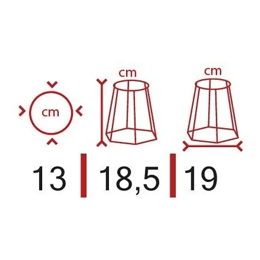 Soporte Maceta Decorativo Redondo 18,5cms Alto x13cm Diámetro  2