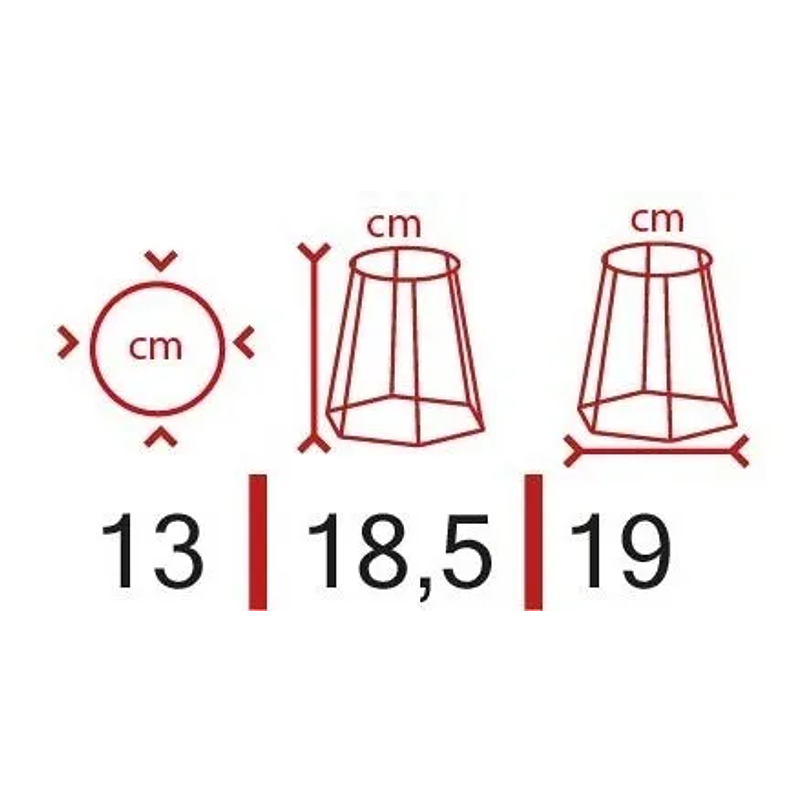 Soporte Maceta Decorativo Redondo 18,5cms Alto x13cm Diámetro  2