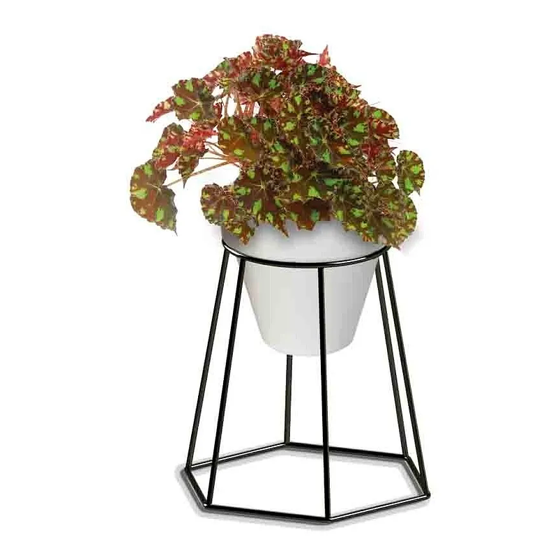 Soporte Maceta Decorativo Redondo 18,5cms Alto x13cm Diámetro  3