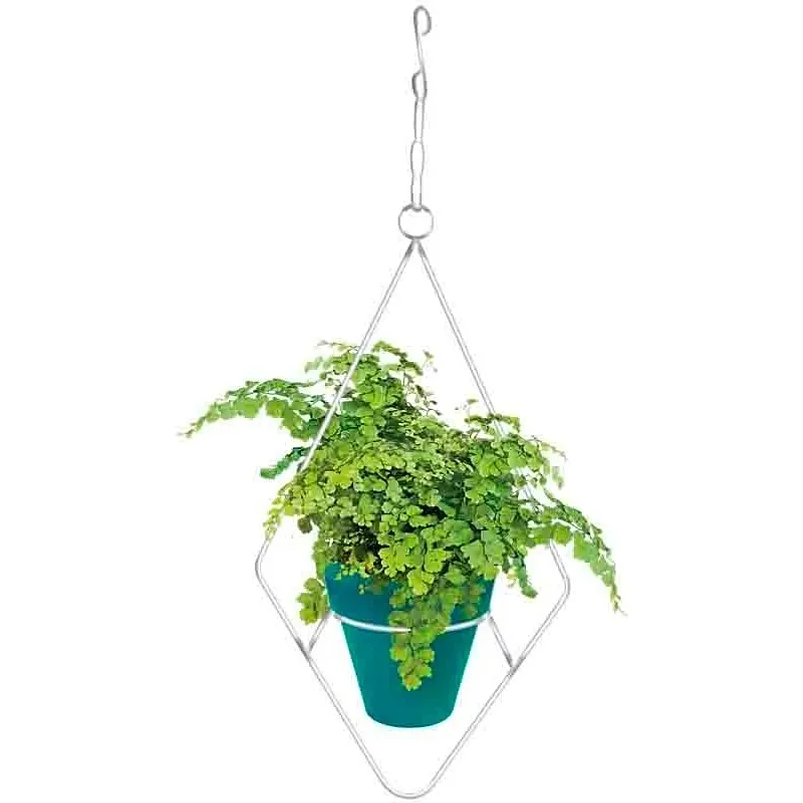Soporte de Plantas Diseño Rombo Para Macetas Colgante 48cms Alto x 13cm Diámetro 2