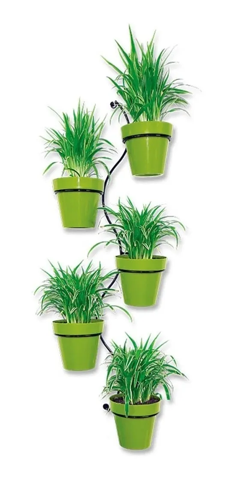 Soporte Macetas Pared x5 Espacio 13cm Diámetro