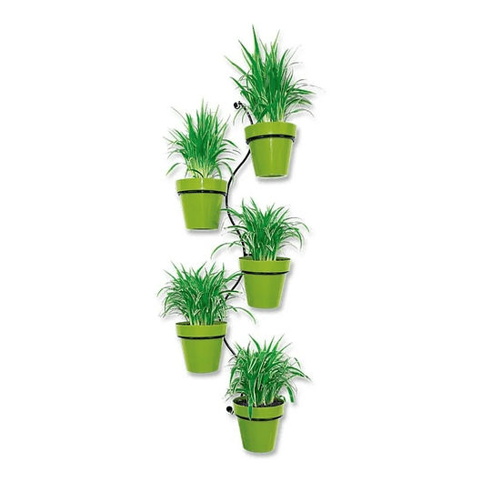 Soporte Macetas Pared x5 Espacio 13cm Diámetro 1
