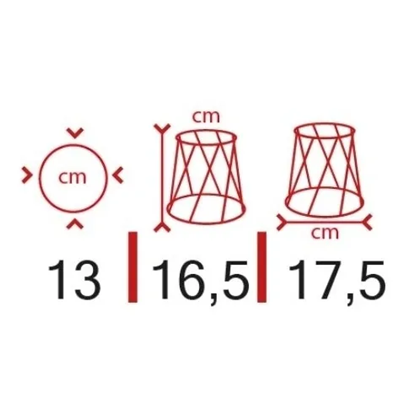 Soporte De Macetas Plantas 13cm Diámetro x16cm Alto Pisa 3