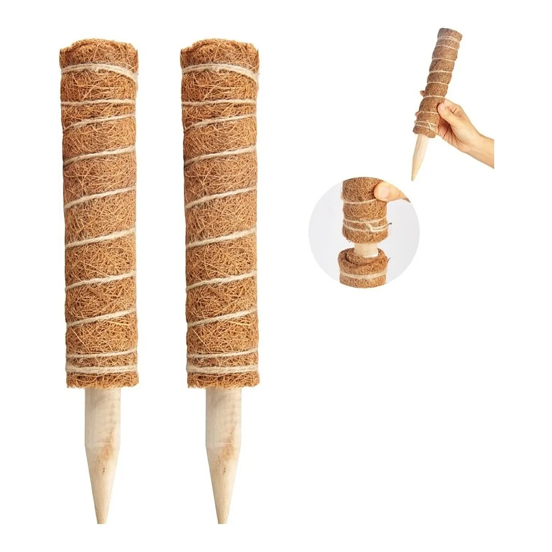 Soporte Totem En Fibra De Coco Plantas Trepadoras x2 Unidades 1