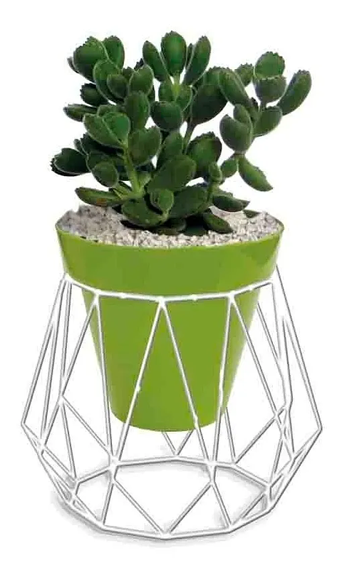Soporte de Mesa de Maceta Plantas 19cm Alto 17cm Diámetro