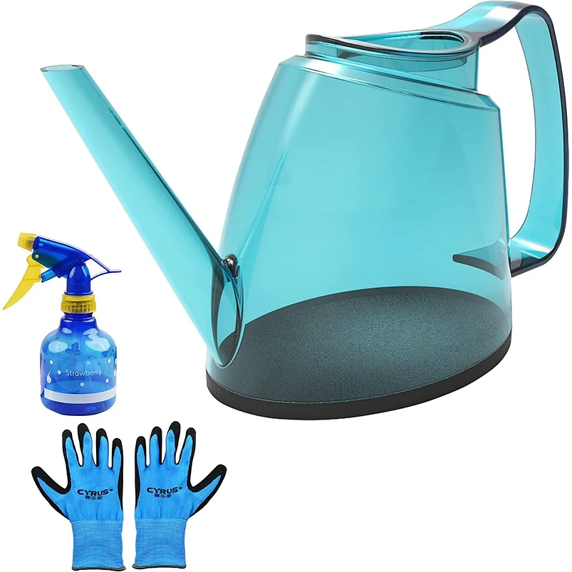 Regadera Resina Poliestireno x1.4l Translúcido Super Liviana Azul 1