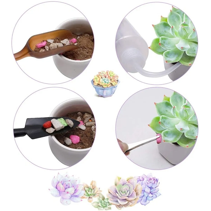 Kit Herramienta Siembra x21 piezas más macetas más 20 etiquetas más maleta plastica 4