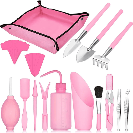 Kit Herramientas Siembra Cactus Y Suculentas x19 Piezas 1