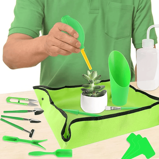 Kit Herramientas Siembra Cactus Y Suculentas x19 Piezas 10