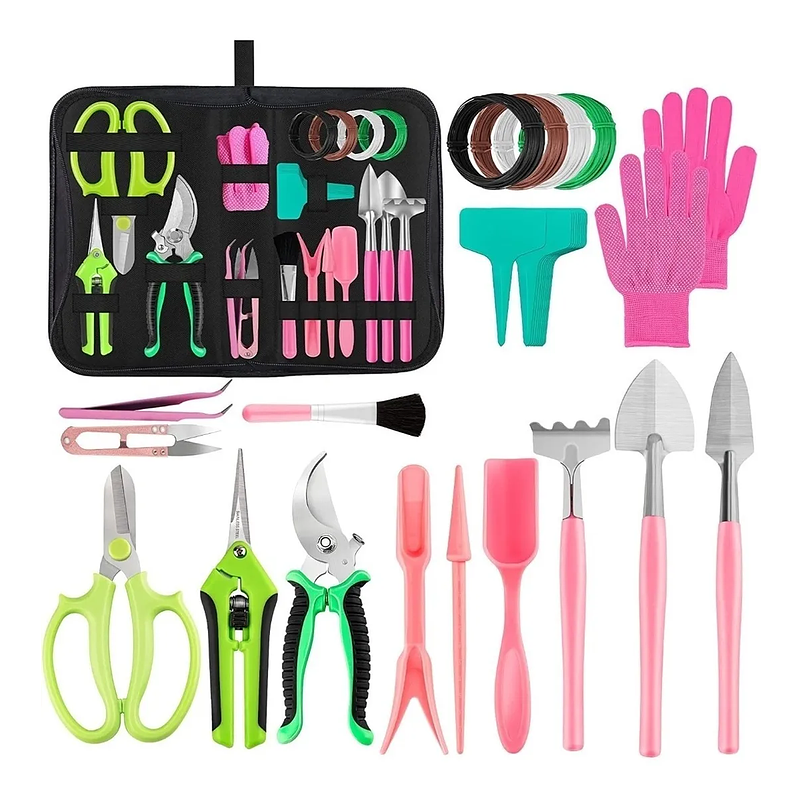 Kit Herramientas Bonsái Chic Suculentas x15 Piezas Más Estuche 1