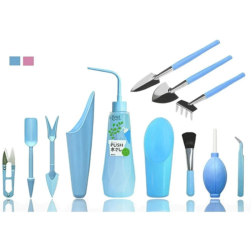 Kit Siembra Herramientas Jardín, Cactus, Plantas x12 Piezas 8