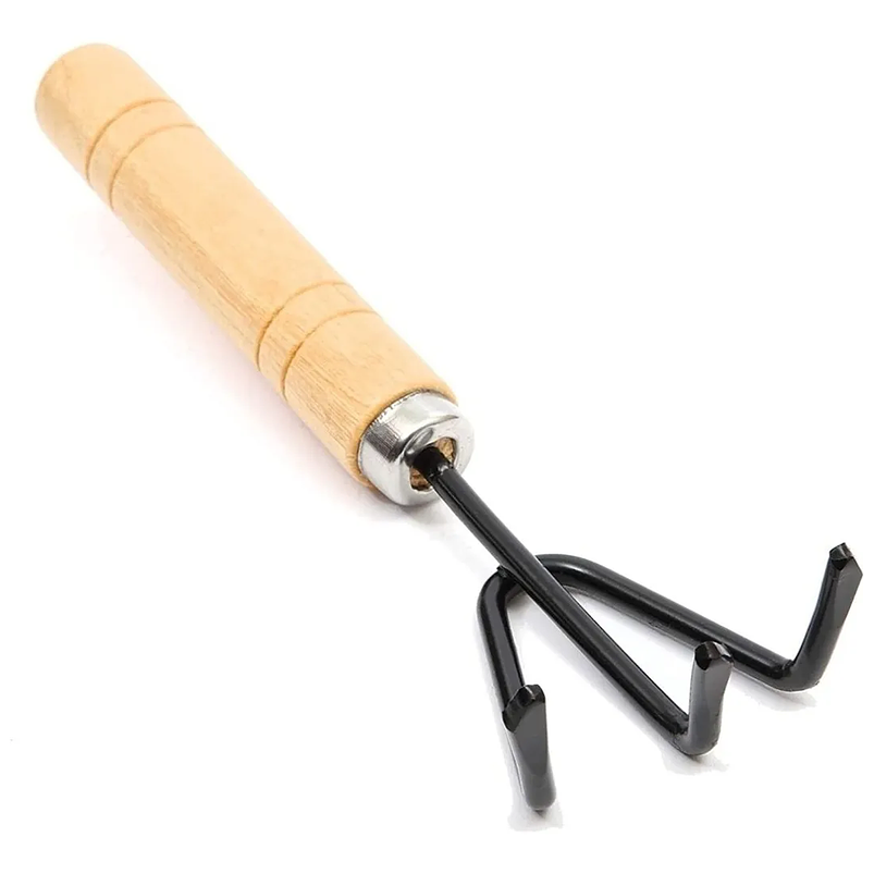 Juego Herramientas x3 Piezas Jardín Cuidado Suculenta Madera 8