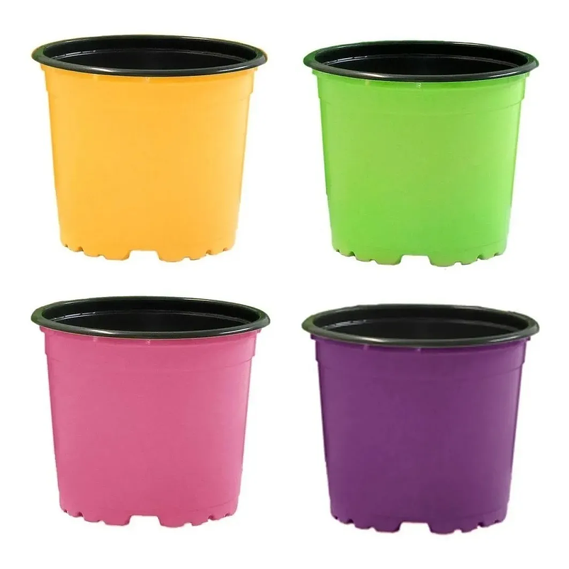 Macetas Plástica Tipo Vivero x25 Unidades 10cm Diámetro x8cm Alto 5