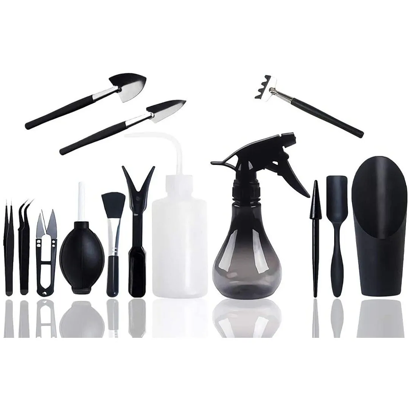 Kit Herramientas Bonsái x14 Piezas Premium Cactus Suculenta 1