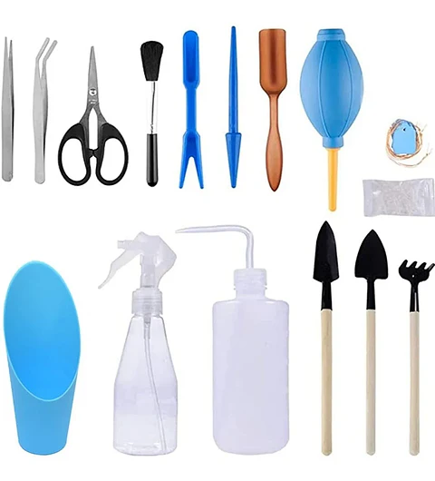 Kit Herramientas De Cactus Y Suculentas x16 Piezas Plantas