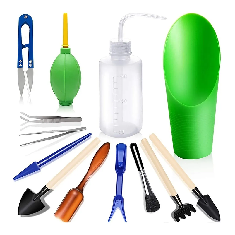 Kit Herramientas De Jardín x13 Piezas Cactus y Suculentas 1