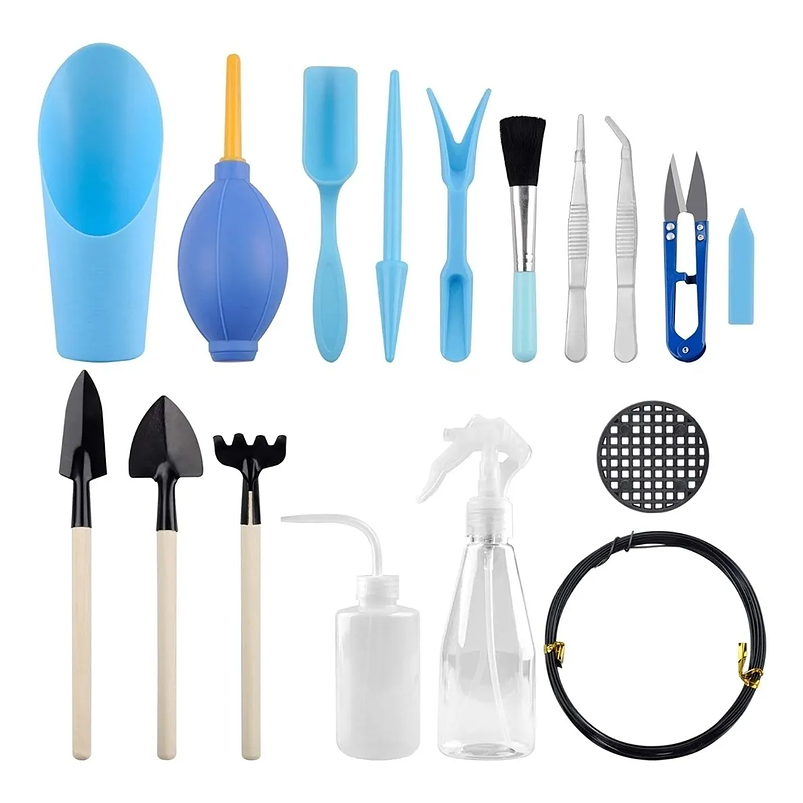 Kit Herramientas Jardín Cactus, Suculentas x17 Piezas 1