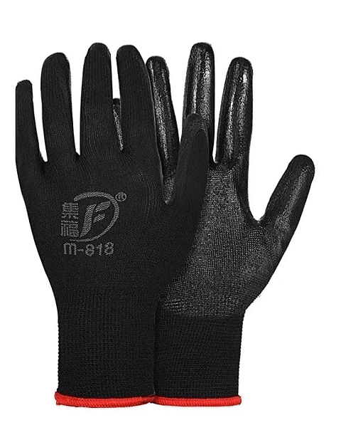 Guantes Jardinería x01 Par Unisex Caucho Super Cómodos M-l