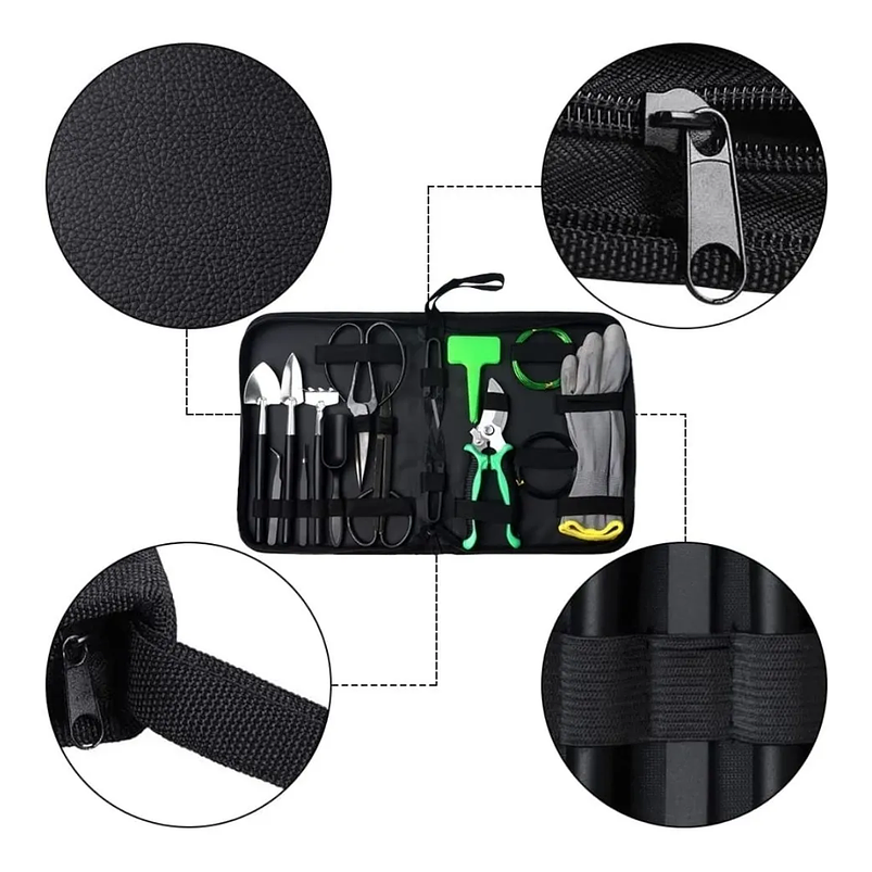 Kit Herramientas Premium Bonsái-cactus x15 Piezas Más Estuche 2