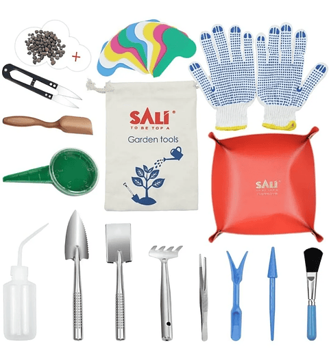 Kit Herramientas Cuidado Cactus y Suculentas x14 Piezas