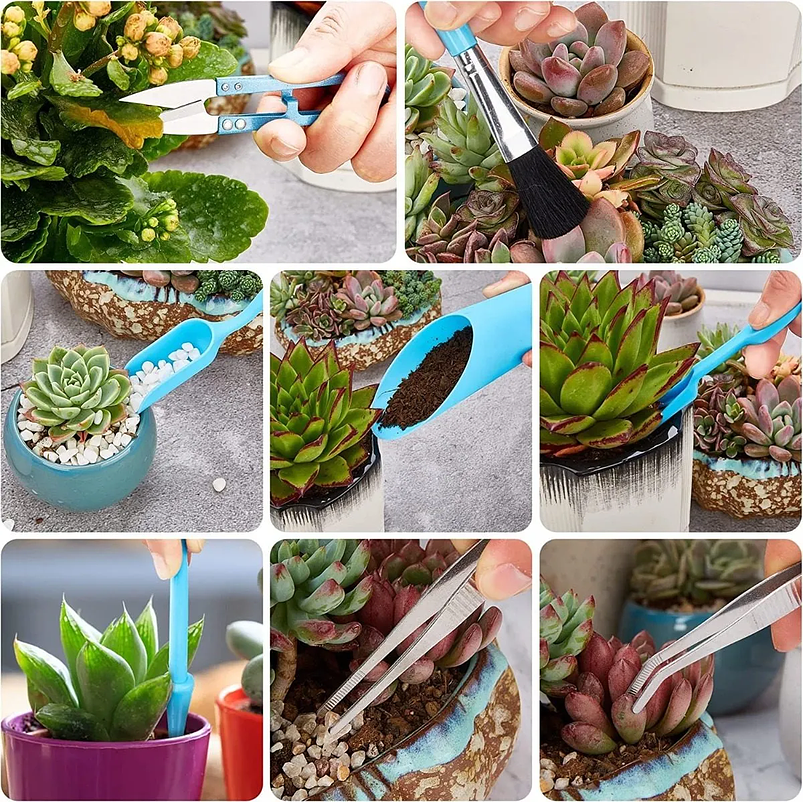 Kit Full Herramientas Plantas y Jardín x30 Piezas Aluminio 3