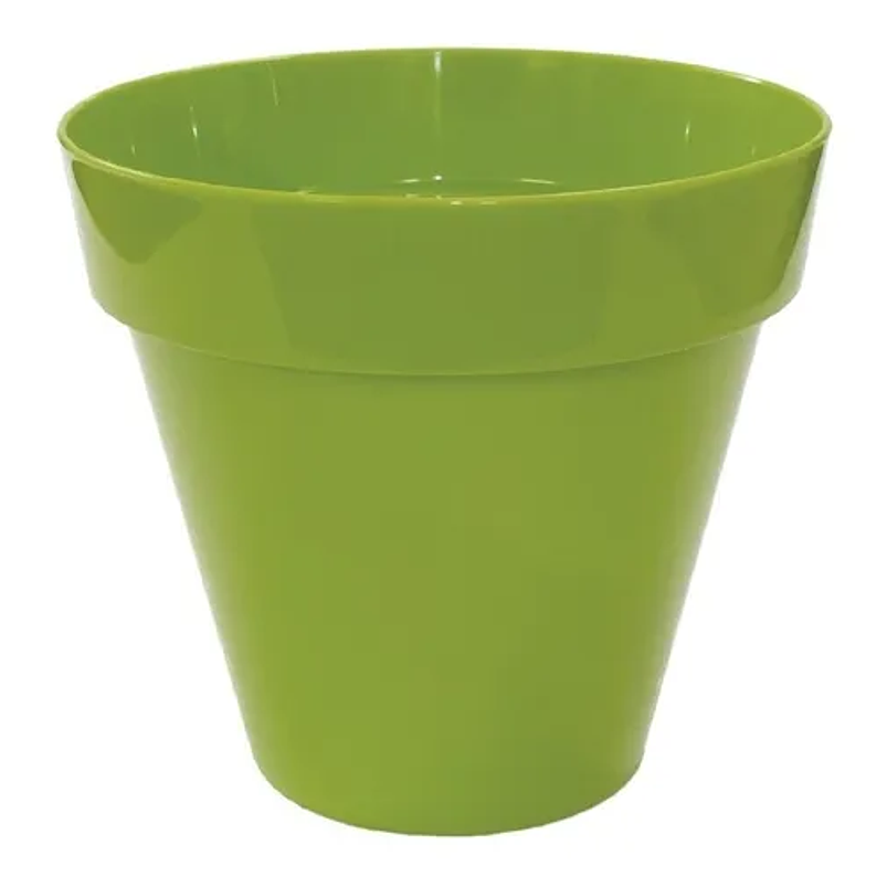 Soporte de Maceta para Mesa más Maceta Plástica Brillante 14cm Negro 19