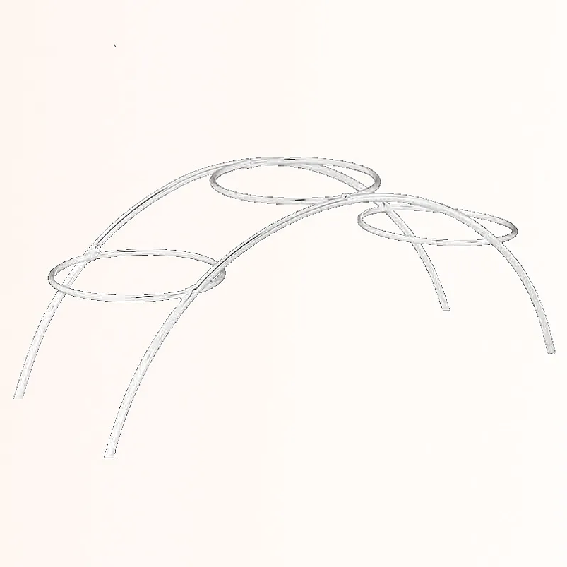 Soporte de Mesa Decorativo Plantas Más 3 Macetas 9cm Diámetro Blanco 13