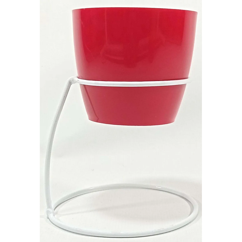 Soporte de Mesa Para Plantas más Maceta Bahía 9cm Diámetro Blanco 12