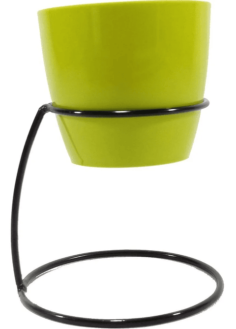 Soporte de Mesa Para Plantas más Maceta Bahía 9cm Diámetro Negro
