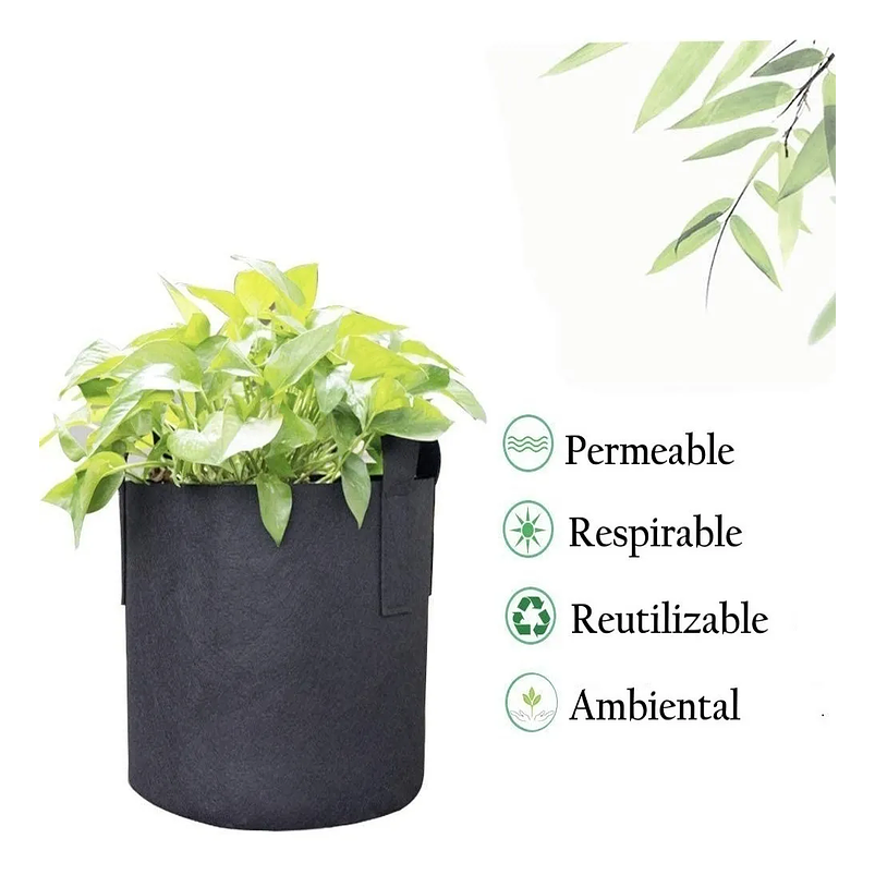 Maceta De Siembra En Tela Especial No Tejida 33cm Diámetro x30 Alto 1