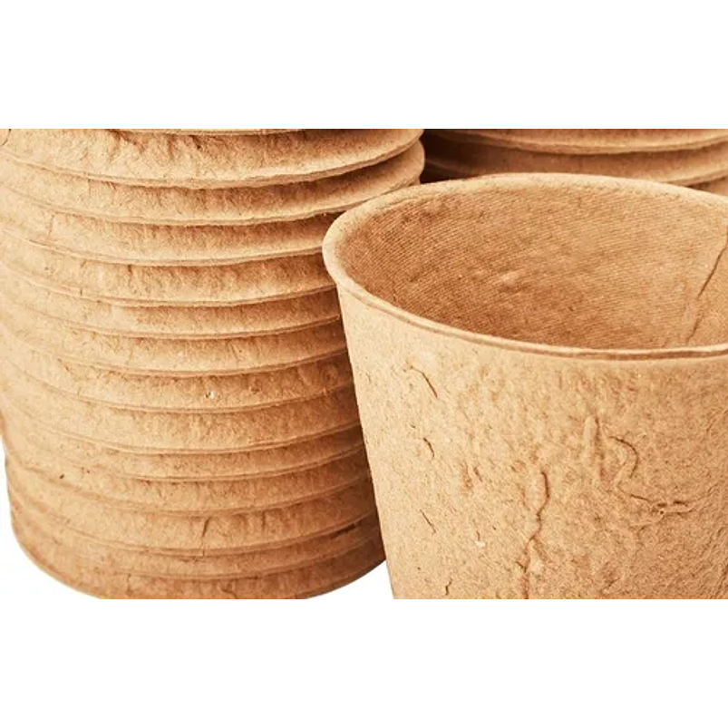 Kit Siembra Macetas Biodegradable x100 Más 20 Etiquetas Más 3 Herramientas 7