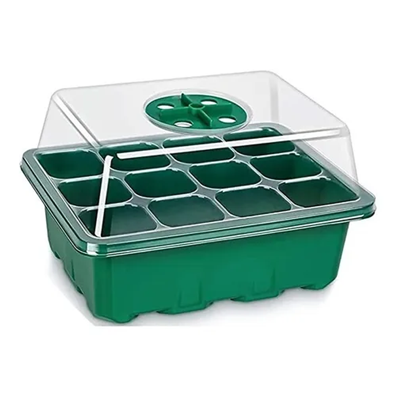 Bandeja Germinación Semillas x01 Unidad Cúpula Plástica 16