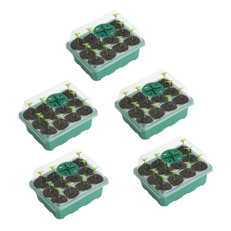 Bandeja De Germinar x12 Celdas, Cubierta Ajuste x5 Unidades 1