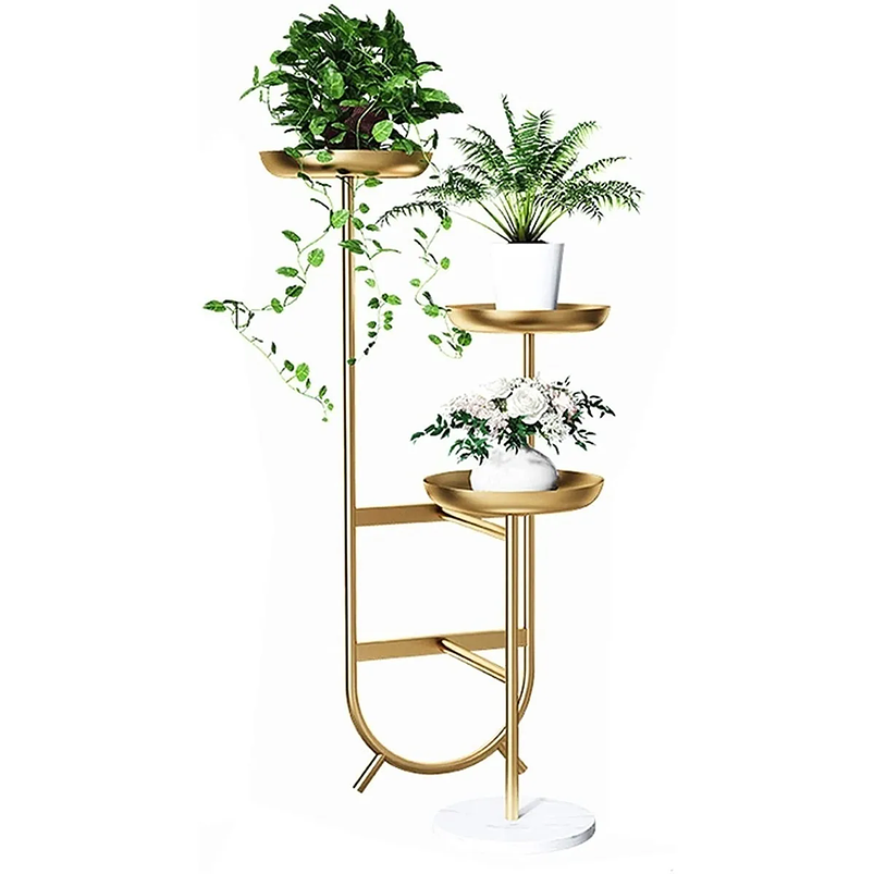 Soporte Macetas De Plantas Decorativo Metálico 3 Niveles 1