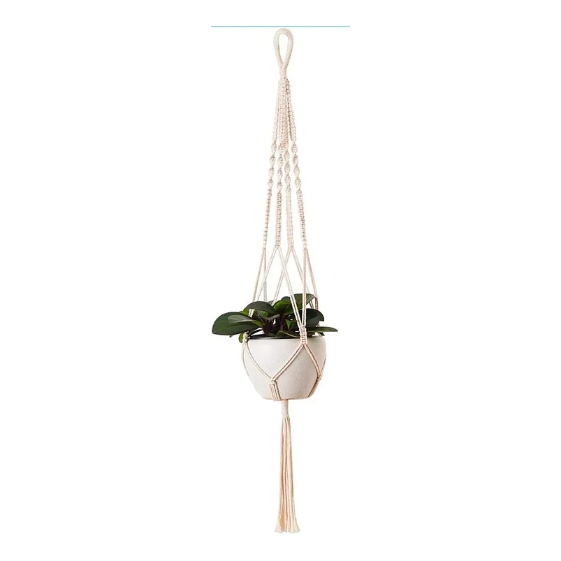 Macramé x01 Unidad Para Macetas-colgar 100% Algodón x1 Metro Largo 1
