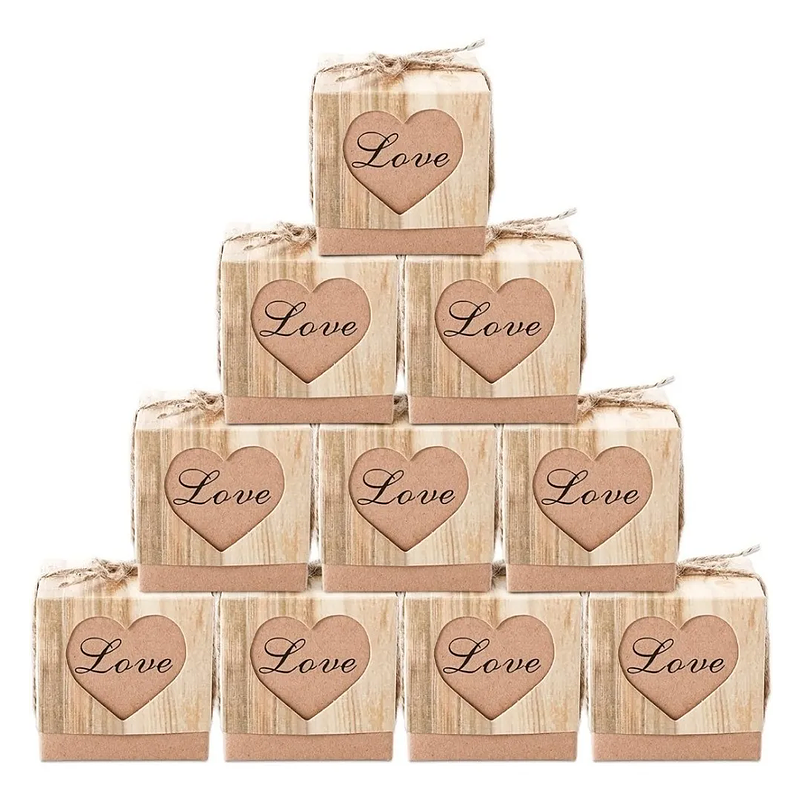 Caja Recuerdo Fiesta Love 5cm Cuadrada Paquete x45 Unidades 5